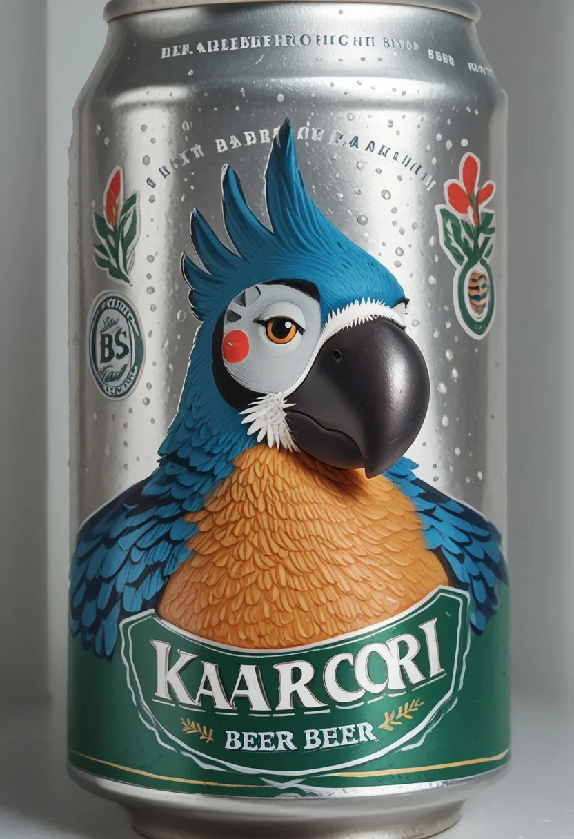 beerlabel, light blue beer can, (KassPXL, bara, solo:1.5)