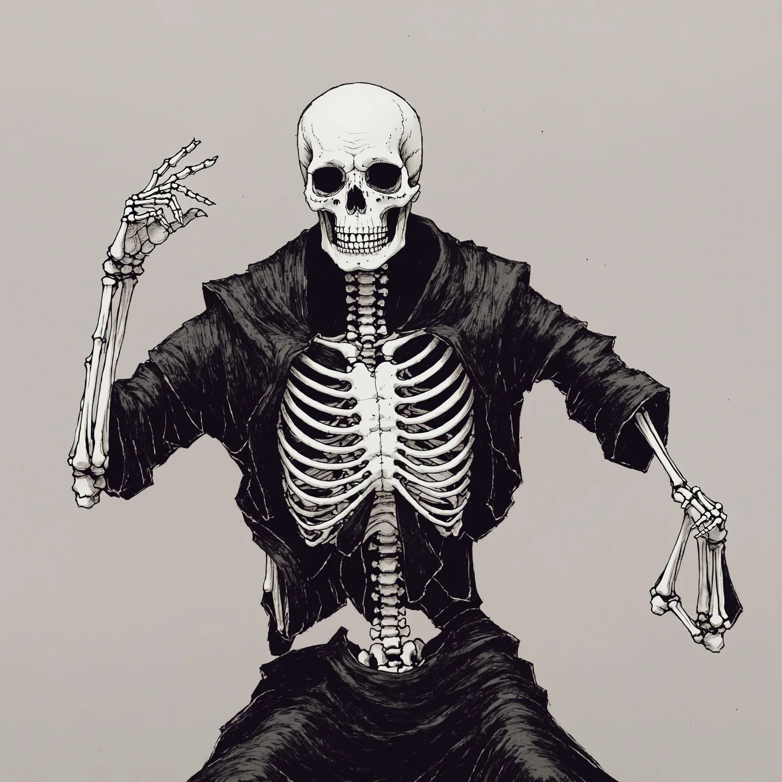 <lora:DarkInkAI:1> DarkInkAI, dancing skeleton, inksketch