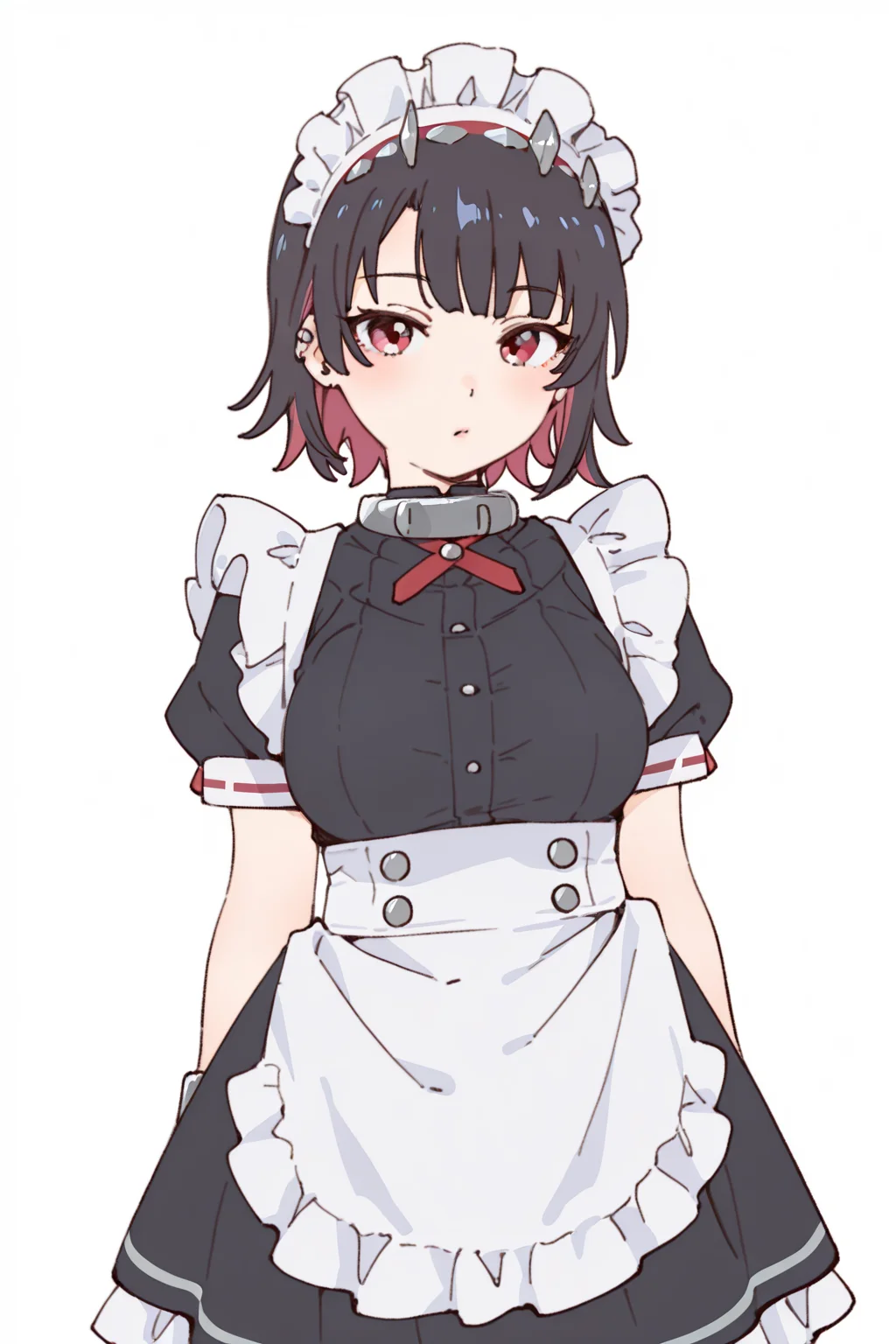 {{amazing quality, best quality, high quality, very aesthetic}}, 1girl, solo, simple background, looking at viewer, ellen joe, maid uniform, hairband
<lora:Namori_Illustrious:1>