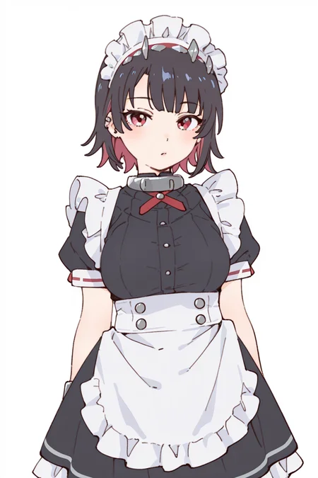 {{amazing quality, best quality, high quality, very aesthetic}}, 1girl, solo, simple background, looking at viewer, ellen joe, maid uniform, hairband
<lora:Namori_Illustrious:1>
