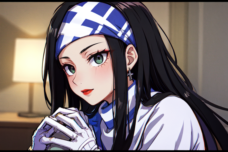 highly insanely detailed, masterpiece, top quality, best quality, highres, 4k, 8k, RAW photo, (very aesthetic, beautiful and aesthetic),  
beth_\(megami_tensei\),bethsmtii,shin megami tensei ii,long hair,black hair,straight hair,sleek black,jewelry,cross,headband,red_lipstick, 
<lora:zs_Beth:0.8>, 
(1girl:1.3), 1other, 
at night,âââ