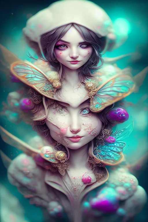 (gigafractal artstyle:1.2), faerie girl