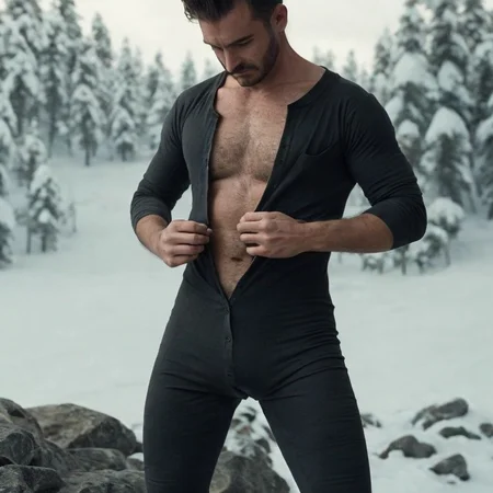 A closeup of (an attractive man wearing a union suit:1.2) <lora:unionsuits_v15:1> , (chest hair:1.4), mustache, cabin background, ruggedly handsome, modelshoot style, (extremely detailed CG unity 8k wallpaper), photo of the most beautiful artwork in the world, professional majestic oil painting by Ed Blinkey, Atey Ghailan, Studio Ghibli, by Jeremy Mann, Greg Manchess, Antonio Moro, trending on ArtStation, trending on CGSociety, Intricate, High Detail, Sharp focus, dramatic, photorealistic painting art by midjourney and greg rutkowski, homoerotic, (from_below:1.1), (muscular:1.1),