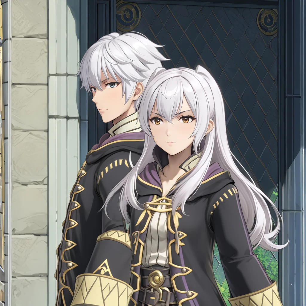 RobinFEXL, 1boy 1girl, white hair, wizard, , (anime, masterpiece, intricate:1.3), (best quality, hires textures, high detail:1.2), (4k),(incredibly detailed:1.4),UHD, 8K, ultra detailed <lora:RobinFEXL:.9>