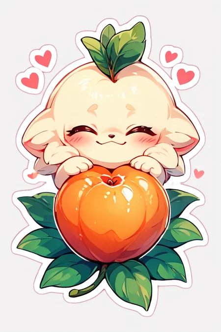 score_9, score_8_up, score_8, BREAK, solo, blush, smile, simple background, white background, closed mouth, closed eyes, heart, no humans, fruit, spoken heart, outline, white outline, abstract background, white outline, <lora:KawaiiKritterPDXL:0.8>, <lora:CatalystStylePDXL:0.6>, <lora:SDXLFaeTastic2400:0.5>, <lora:Expressive_H-000001:0.4>,