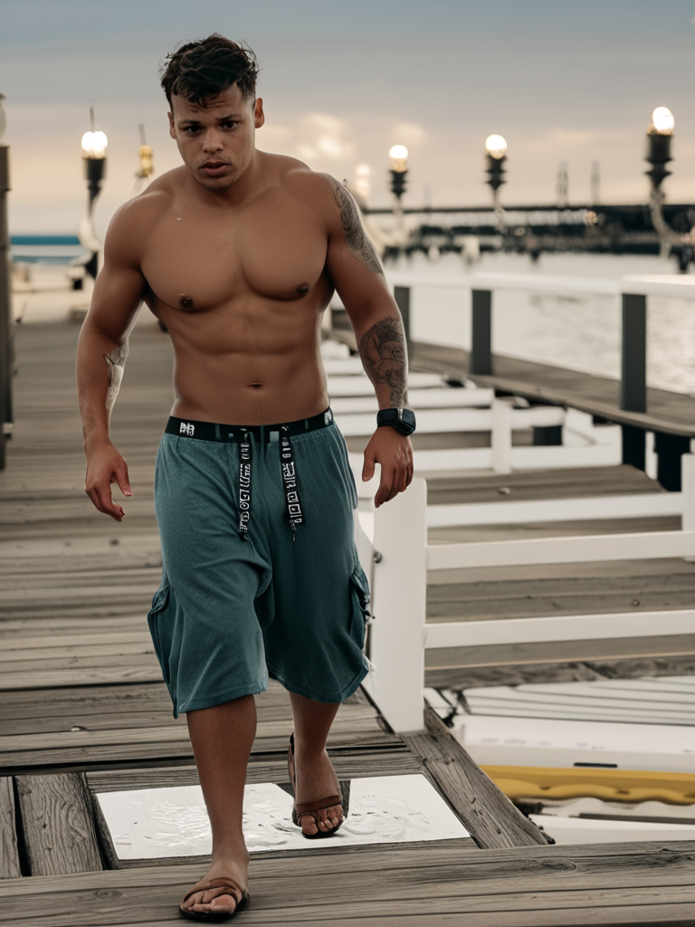score_9, score_8_up, score_7_up, source_realistic, rating_questionable, rating_explicit, 1man, solo, 
 ,    
highly realistic photo medium full shot photo of thirsty choloito, standing with arms relaxing down on quads  wearing gangster outfit   ,  walking on a pier, high resolution, 8K resolution, epic photo quality:, 4K quality, epic detailed, 35mm film, sharp focus, high budget,   , <lora:choloito_PDXL_v1:1>