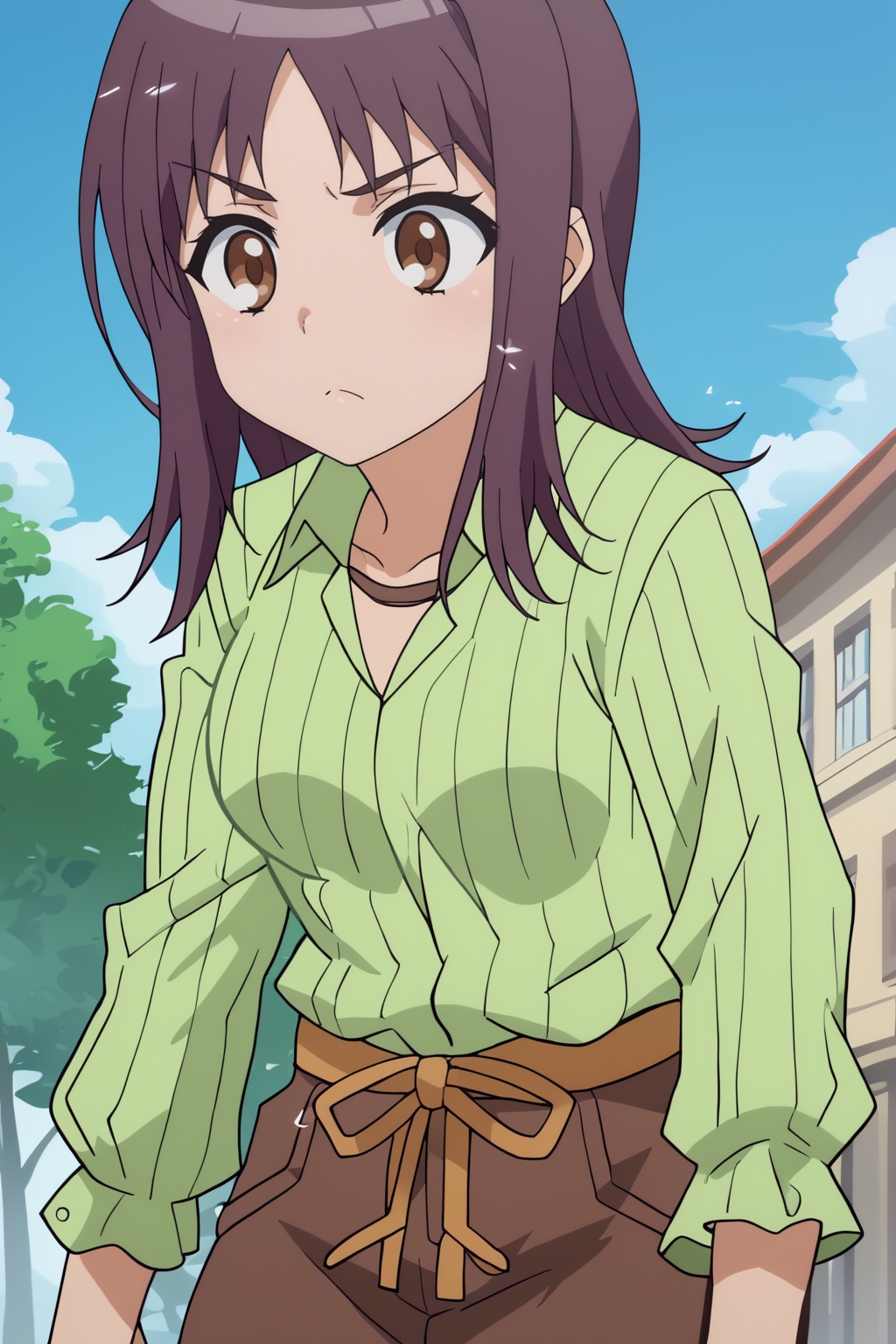 score_8_up, anime screencap, flat colors, Itsuwa, 1girl, green outfit <lora:COMMISSION_Index-Itsuwa-PDXL:0.8>