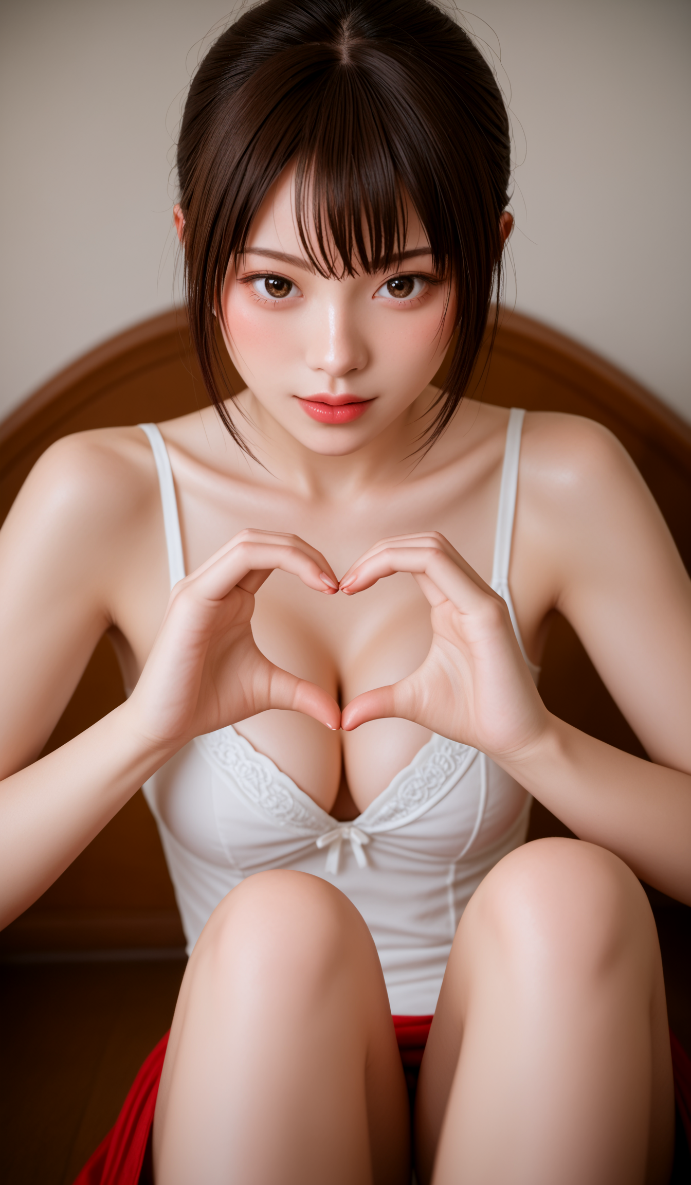 score_9, score_8_up, score_7_up,source_realistic,rating_explicit,(elfriend \(shiranui flare\), hololive),heart hands,
(((photo raw)), Fill Light movie  still , ,),shine,glowing,sparkling,energy(dynamic angle,dynamic pose),Close-up photo,sitting,Elegant,fear,dazzler, flowers,
underwear,panty,presenting,delicate and whimsical ambiance,Indoor,from front,messy long hair ,bangs, charming,alluring,seductive,erotic,enchanting,cleavage,exposed,
(tweed    dull    shibori),(glowing flashing onyx, satiny, copper, reliability, impregnation, one-of-a-kind, delicate, mid-century, memorial and remembrance),(magnificent architecture rainbow valley subterranean gallery,tidal estuary,placid waters),