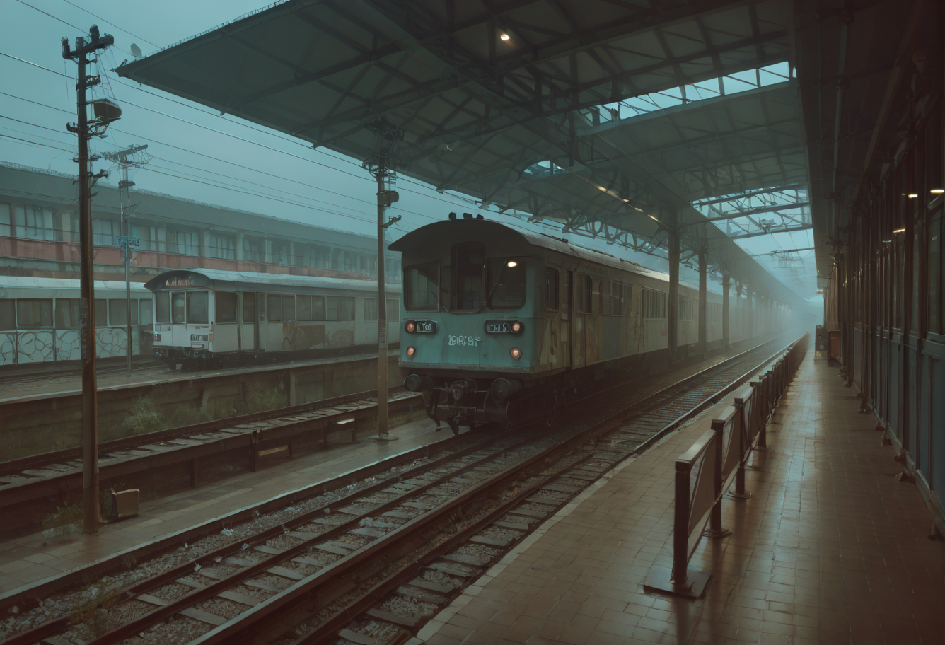 ,ruanyi1229,train station,<lora:1229 train station_v1_pony:1>, score_9,score_8_up,score_7_up,,8k,1girl,solo,,