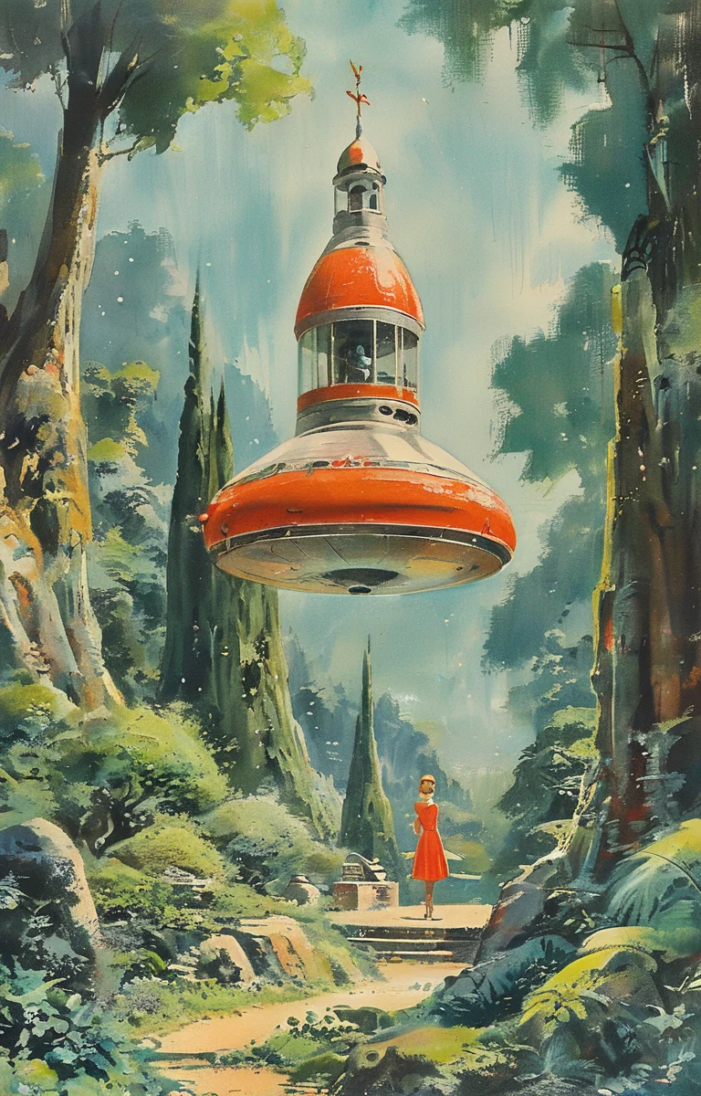 masterpiece,best quality,<lora:tbh315-sdxl:0.9>,illustration,style of Gerry Anderson A bottle of perfume in garden