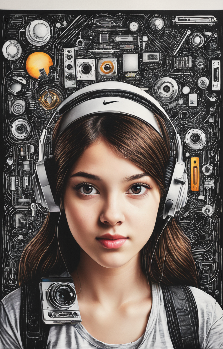 masterpiece,best quality,<lora:tbh39-sdxl:0.9>,illustration, tech genius teenage girl