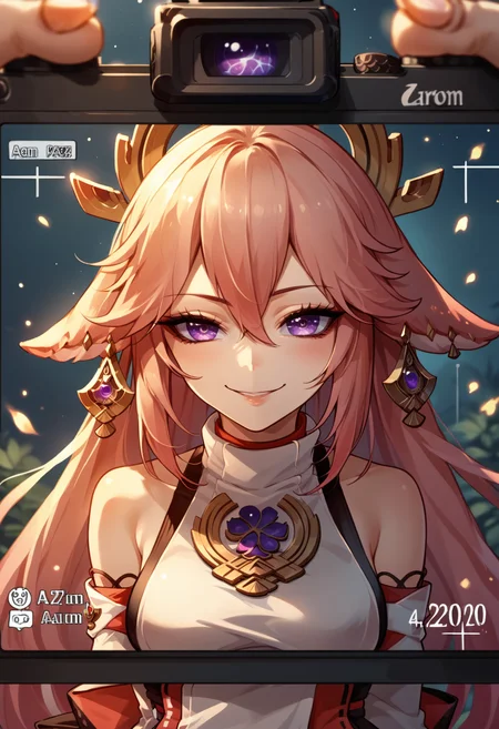 score_9, score_8_up, score_7_up, source_anime, 1girl, IncrsViewFinder, viewfinder, <lora:ViewfinderCamera_XLPD:1.15>, seductive smile, evil smile, yae miko,