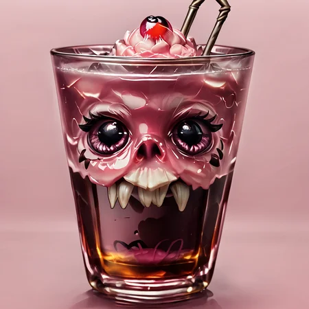 score_9, score_8_up, score_7_up.source_cartoon,cartoon, <lora:monster_foodPony:0.8>,monster_food,
food focus, no humans, food, cup, straw, drink, pink background, glass