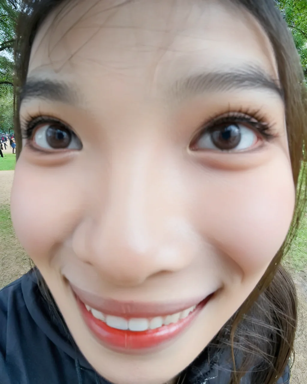 1girl, close up, joyful, eyes detal, park, <lora:èåè§è§-000016:0.8>
