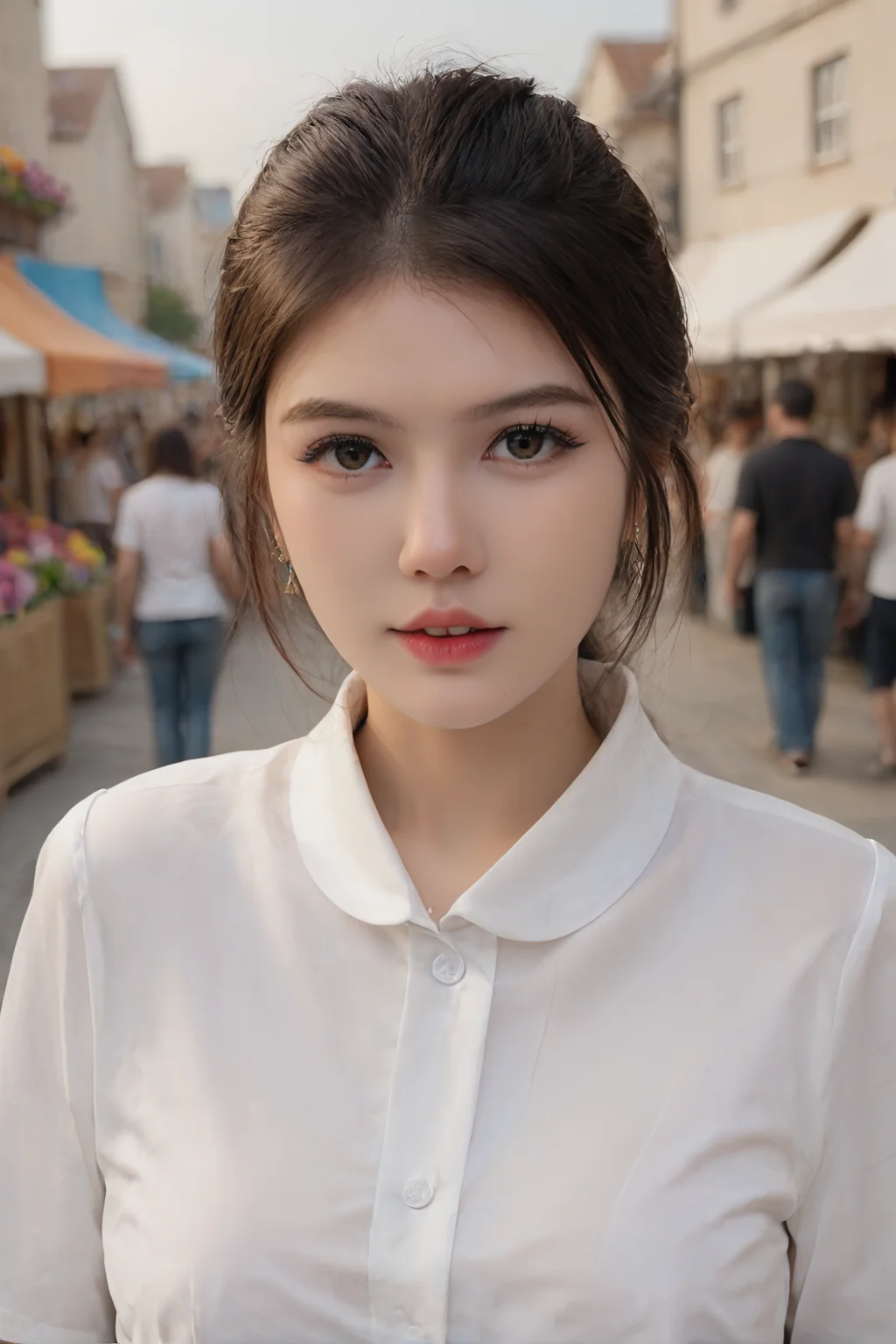 score_9, score_8_up, score_7_up, RAW photo, beauty girl, beauty korean girl,
Picture a woman browsing a colorful flower market on a bright and sunny day. Surrounding her are vibrant blooms, lively vendors, and the delightful aroma of fresh flowers. Style: Blooming market day, highlighting the woman's connection to nature and the lively atmosphere of the flower market in digital or traditional illustration. Execution: Emphasize the diverse array of flowers and the woman's appreciation for the floral beauty.
Belle, realistic, photorealistic, <lora:Belle10:0.65>,