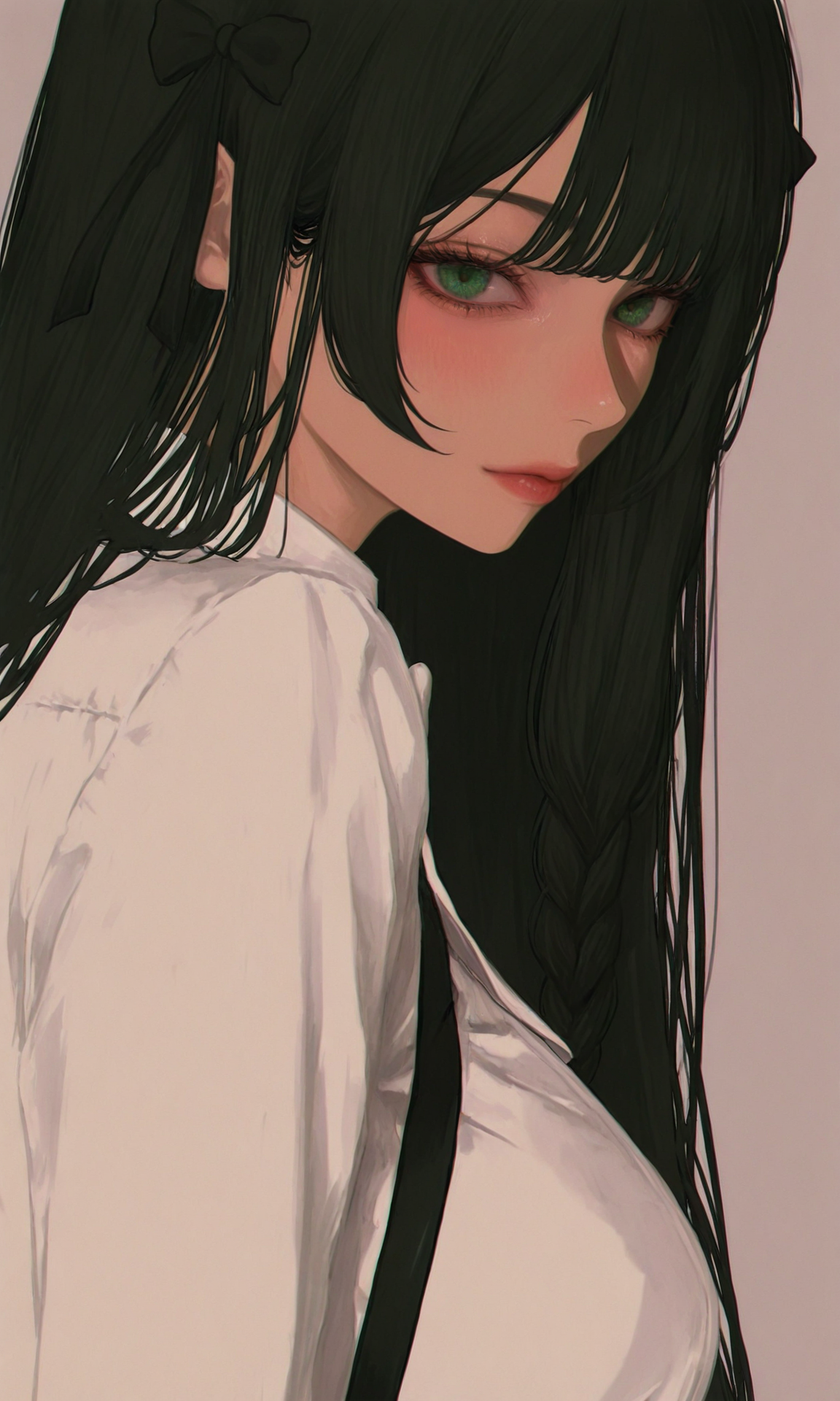 very awa,  <lora:748cm-NoobEPS100-lokr-v03-000080:1.0>, 748cm, (makiri akira:0.4), <lora:alina.il:1.0>, realistic,  1girl, alina, long hair, black hair, green eyes,  masterpiece, [best quality:0.15], newest, absurdres, very aesthetic, best quality