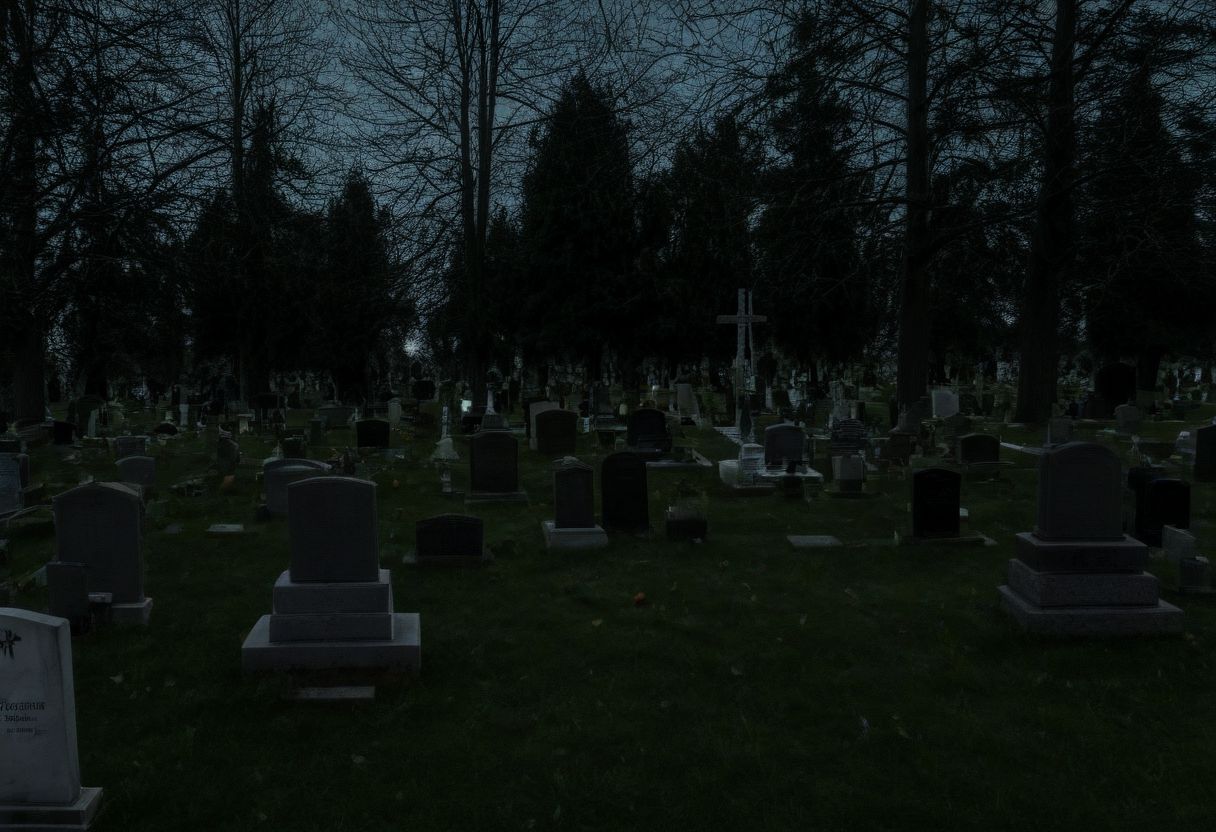 the cemetery