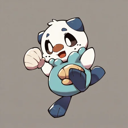 score_9, score_8_up, score_7_up, score_6_up, score_5_up, score_4_up, oshawott, blue legs, schalop, blue horns, seashell, white arms, blue body, freckles, anthro, animal ears