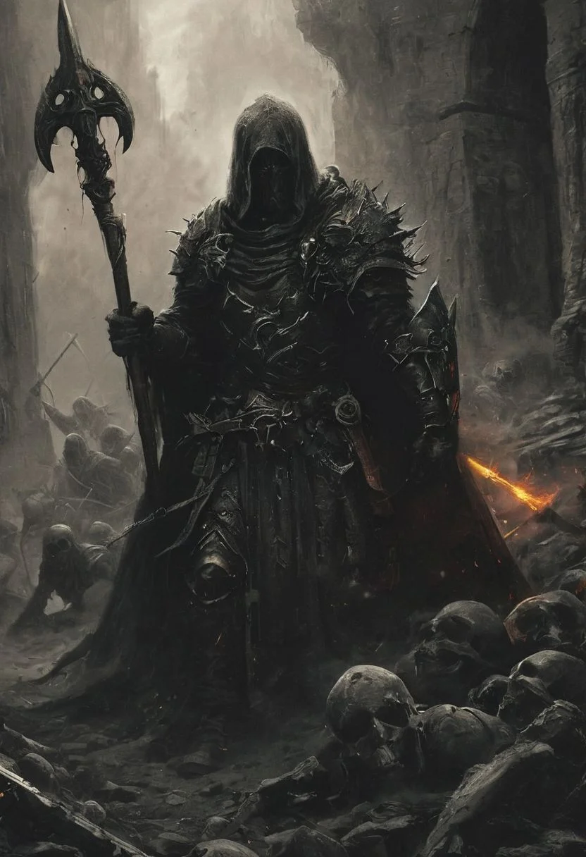 Completely Helm's fall absolutely nothing, pure black, detailed, but the Lord of the Rings of life are rising, FastNegativeV2, ral-dissolve,(James Ensor,Unica Zurn,Zdzislaw Beksinki:1.25), Skeletons,Weeping statues, Paranormal,Apparition, (Metallics:1.1), (Shape:1.1), (Monotyping:1.1), (Strobe light:1.2), Stone, Rhombus, ultra detailed, intricate, oil on canvas, dry brush, (surrealism:1.1), (disturbing:1.1) <lora:khorne:0.7> <lora:methurlant:0.5>
The king's guards fell like wheat before the scythe, their cries of alarm silenced by the swift and merciless blades of the assassin knights. In the heart of the fortress, they confronted the tyrant king himself, a figure wreathed in shadows and crowned with a crown of thorns.
A fierce battle ensued, the clash of steel and the crackle of dark magic filling the air with a palpable sense of impending doom. Sirah's daggers danced like silver serpents, finding their mark with unerring accuracy,
creating a hyperpunk scene with desaturated translucent DARK Red and beige details, colorful (polaroid:0.7) with vibrant colors, (vacations, high resolution:1.3), (small, selective focus, european film:1.2), (sexual advance:1.1), ,end of hopes ,silence, extremely detailed,dark,sad, easynegative, digital artwork by Beksinski, extremely detailed, dark, chiaroscuro, low-key,in the style of Kelly Slater ,style by Kelly Slater,closeup,digital artwork by Beksinski, style of Kelly Slate