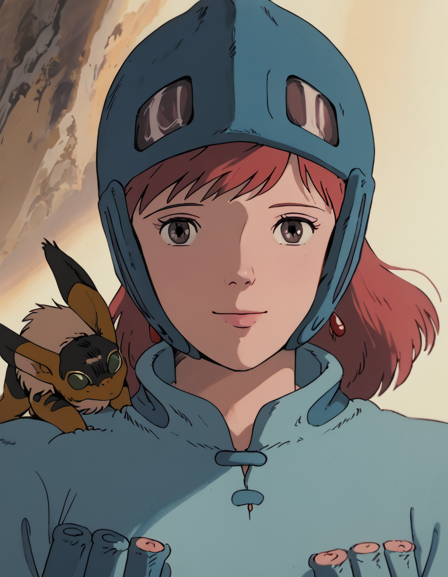 score_9, score_8_up, score_7_up, PrincessNausica, helmet, soft smile, portrait,