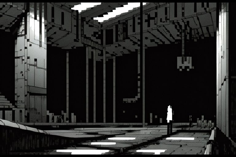 highly insanely detailed, masterpiece, top quality, best quality, highres, 4k, 8k, RAW photo, (very aesthetic, beautiful and aesthetic),  
tsutomu nihei,nihei_tsutomu,blame!,blame gakuen!,abara,TNstyle,sidonia_no_kishi,(space,spacecraft,hangar,city ruins,lab,giant room,stairs),steam,mist,fog,fence,buildings,bridge,tentacles,concrete walls,metal walls,star \(sky\),starry sky,letterboxed,light particles,dome,clouds,bones,air conditioner,lantern,ventilation fan,ventilation shaft,wire,gauna,gauna mech,cables,tubes,industrial pipes,drainpipe,futuristic,dark background,dystopia,destroyed,blm,open space, 
<lora:blameLora_v10:1>, 
(1girl:1.3), 
solo focus, 
prison cell,âââ