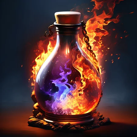 potion,fire,4k,realistic,phograph,black background,game icon,<lora:game_icon_diablo_style:0.85>,