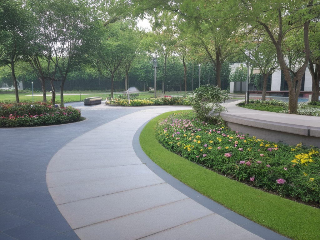 <lora:JJsStreetScape_XL:1> , ((StreetScape)),masterpiece , best quality, Landscape, scenery, outdoors, (sidewalk),  (pavement), tree, sky, real world location, grass, bush, flower, city, lawn, bench,day, , soft lighting, high quality,  road,traffic light, color oncrete paving, water pool, water fountain,