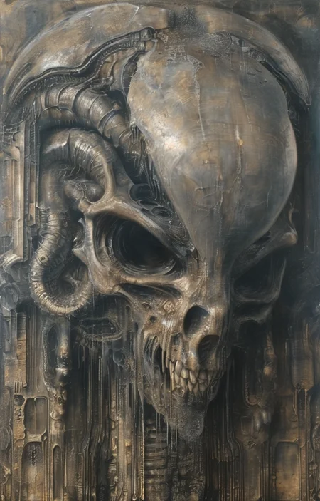 masterpiece,best quality,<lora:tbh295-sdxl:0.9>,illustration,style of H. R. Giger decaying peonies