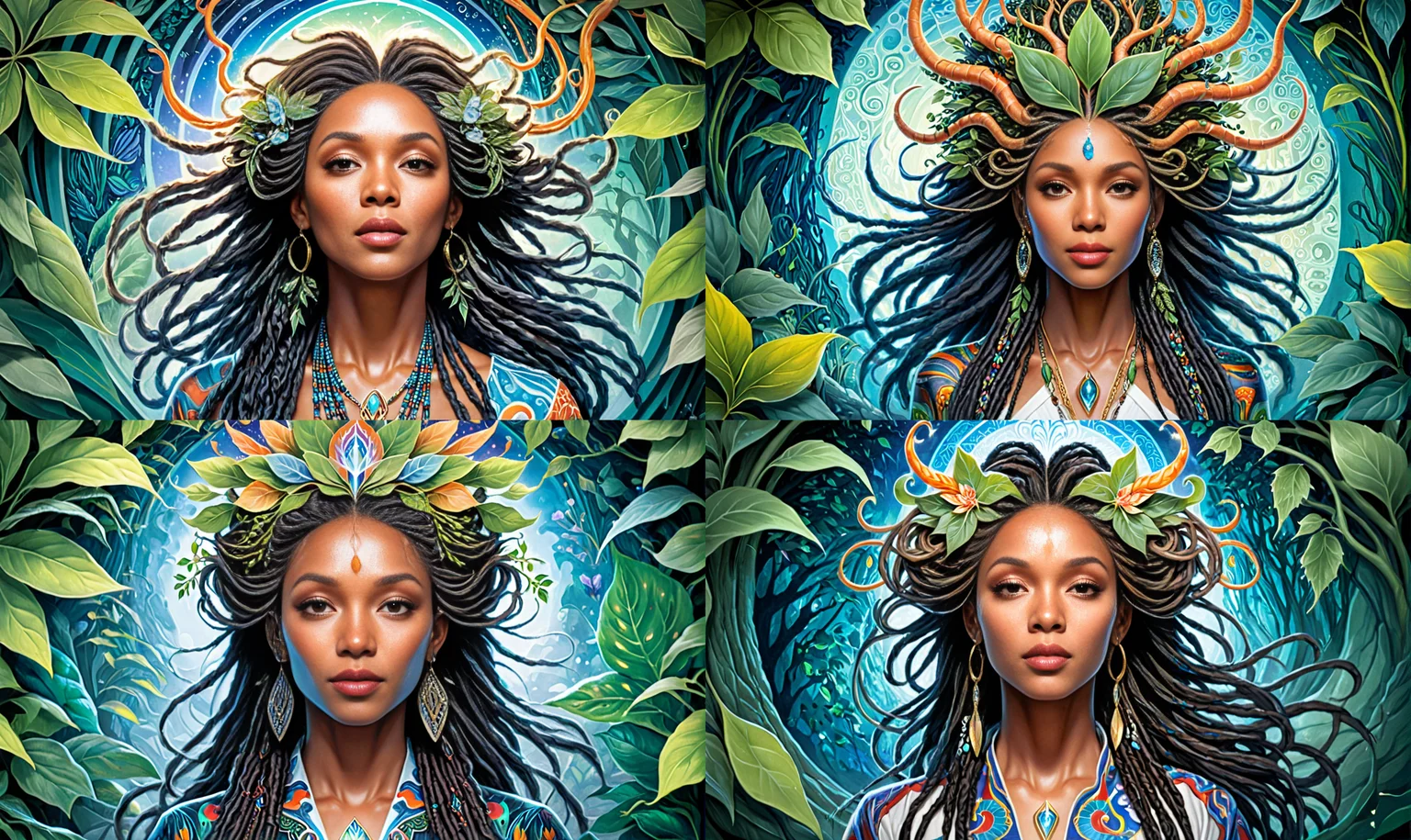 painting by James jean, abstract art, insane details, Lebanese (whimsical, psychedelic:1.1) , dressed up as Olivia Pope character, Dreadlocks hairstyle, ethereal magical atmosphere, stylized by Noriyoshi Ohrai, detailed, vibrant, surrealism, fantastical, intense, shiny, aesthetic, perfect composition OverallDetailXL   <lora:Surreal:1> <lora:Elven_Mage:0.8> 3lv3n M4g3, woman, staff, glowing, tattoo, magical, botanical