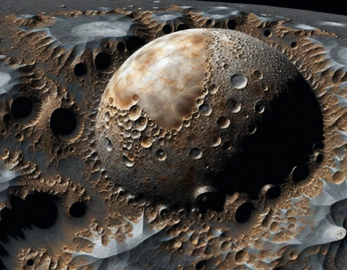 surrealistic, Frac_XL craters on the moon Europa, in the style of Albert Bierstadt<lora:Frac_XL:1>