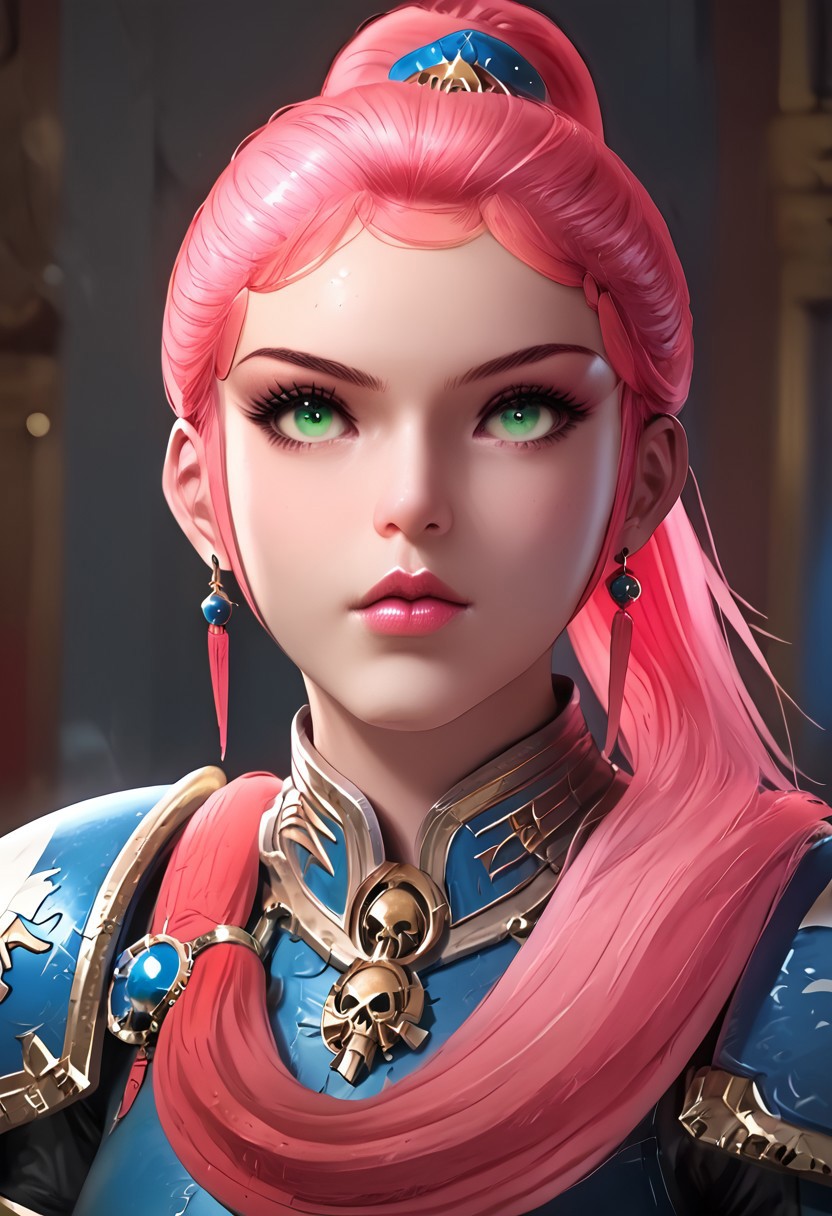 <lora:zy_Detailed_Backgrounds_v1:0.75>, score_9, score_8_up, score_7_up, score_6_up, Source_Anime, Rating_Safe, zPDXL3, (High Quality, Realistic:1.2), Solo, <lora:UltraM40k:1.0>, Face Shot,
<lora:Long_Yuyin:1.0> Long Yuyin, long hair, pink hair, ponytail, green eyes.
UltraM40k,