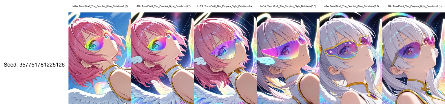 focused subject, close up, stylized, in gold and neon shades, wabi sabi, 1girl, rainbow angel wings, looking at viewer, dynamic angle, from below, from side, relaxing 