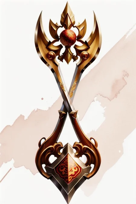 Ji, A long spear, with a leaf-shaped blade, that was used by infantry soldiers, medieval looking weapon, MagicItem_v1, no people in image, just weapon in image, maple wood pole, wood grip, metal end, wood handle, Chinese weapon, Chinese pole arm,