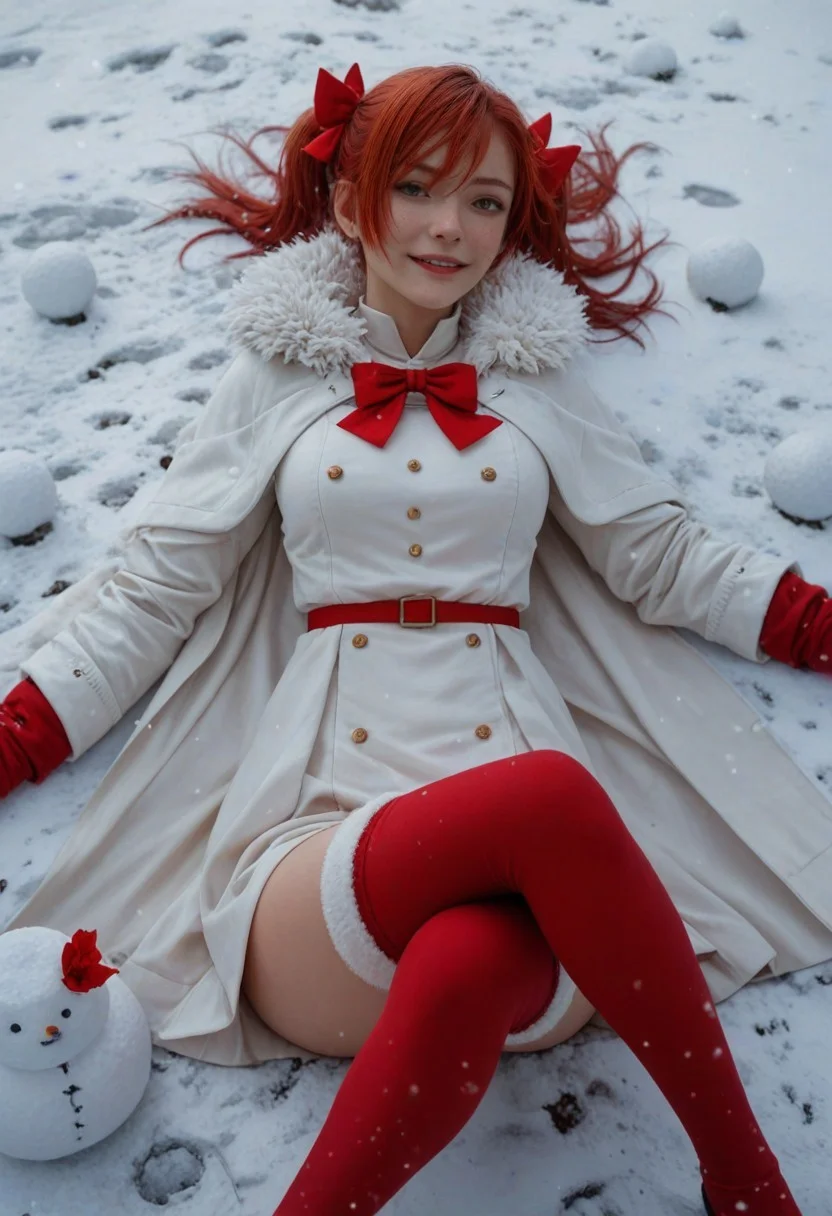 safe_pos, score_9, score_8_up, score_7_up, score_6_up,
1girl, 25 years old, perfect face, (adult), sexy,
dark eyes, looking at viewer, detailed face,
red hair, short hair, short twintails, hair between eyes, hair bow, shy smile,