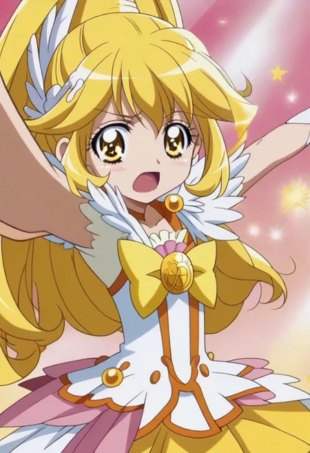 rating questionable, detailed background,yellow hair,yellow eyes,long hair,shiny skin, <lora:curepeace.pony:1>, curepeace,,,,,,,,,,,,,,,,,anime coloring, anime screencap, 1girl,Solo ,, anime,,,,official art, Uncensored ,Unedited ,,,,,,,,,,,,, ,,