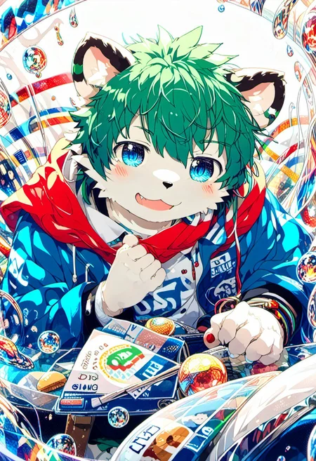 score_9, score_8_up, score_7_up, zPDXL3, ((((sdgs4by zuppu11)))), 1boy, furry, solo