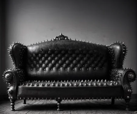 spikes, couch, <lora:drkkaw_epoch_10:0.8>,