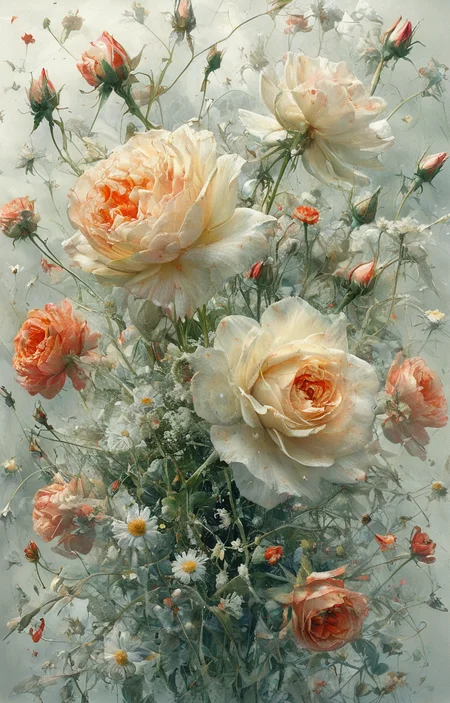 masterpiece,best quality,<lora:tbh51-sdxl:0.75>,illustration,Pale flowers,
