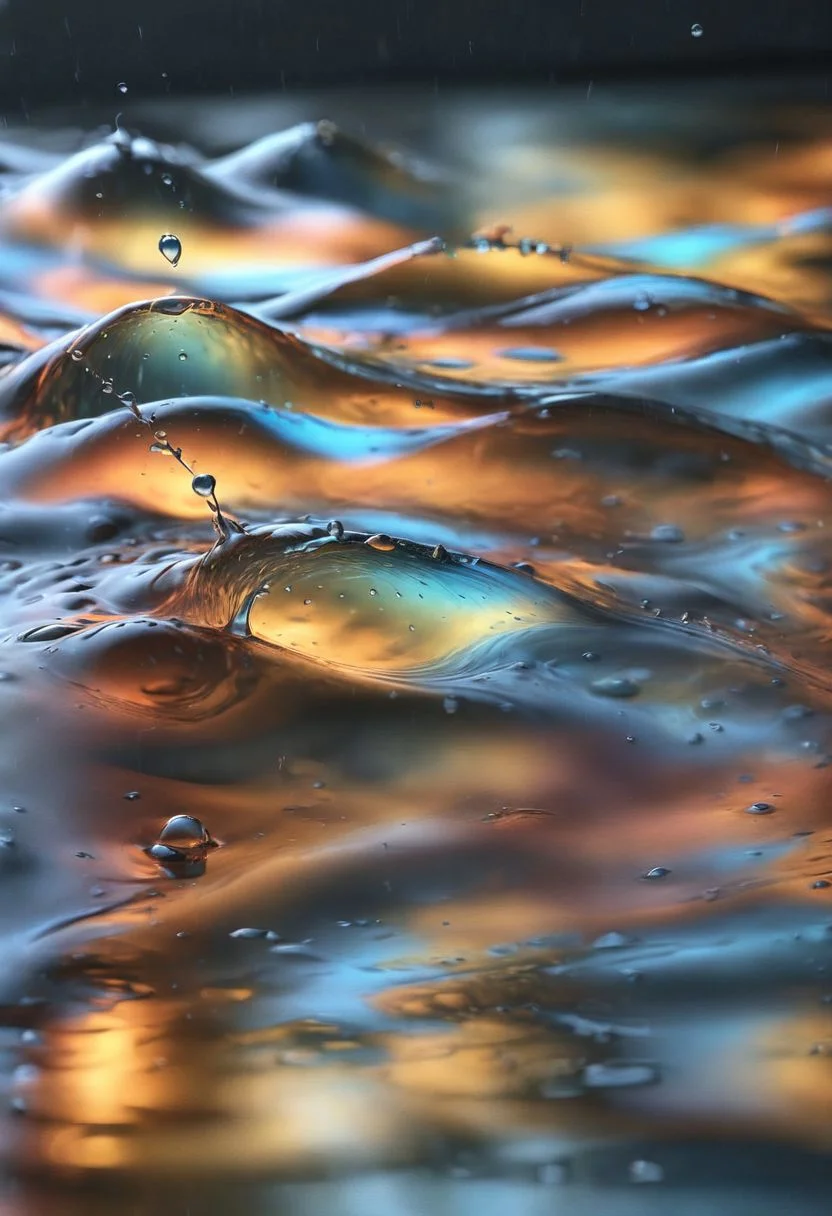 Water element aesthetic realistic