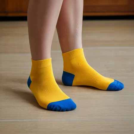 Ankle-length no-show yellow socks.
<lora:Socks01_CE_XL_300-OT:0.6> scksCE_style
