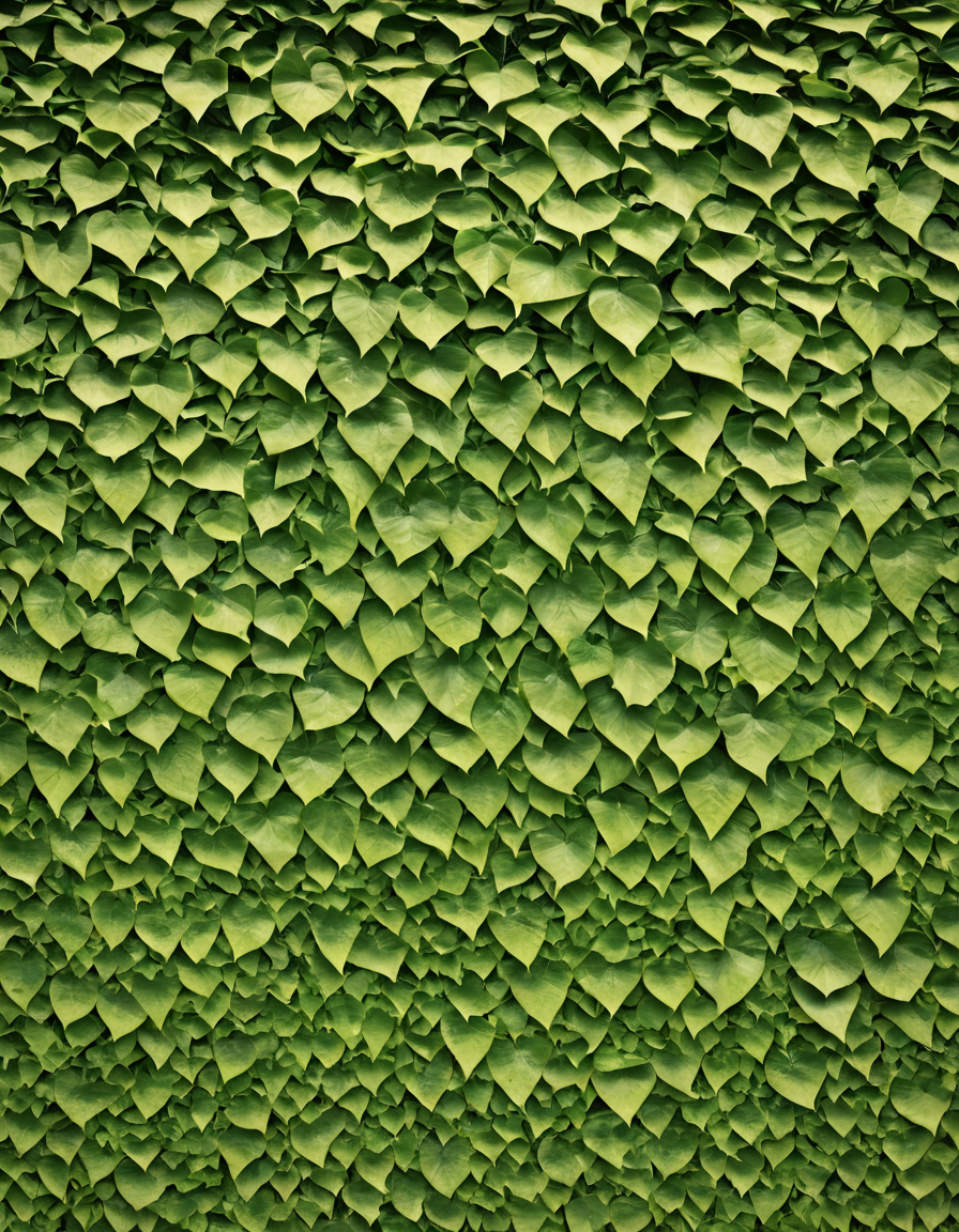 texturelora, wall of leaves