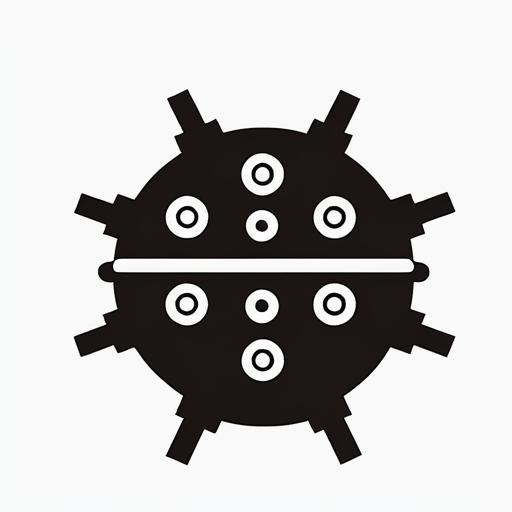 ((( White background, solid color background))),<lora:gmic_bptbv1-000014:1>,93icon\(93ic1\), black and white image of a mine, with a white background and a black outline, solo, looking at viewer, simple background, white background, standing, monochrome, full body, no humans, silhouette