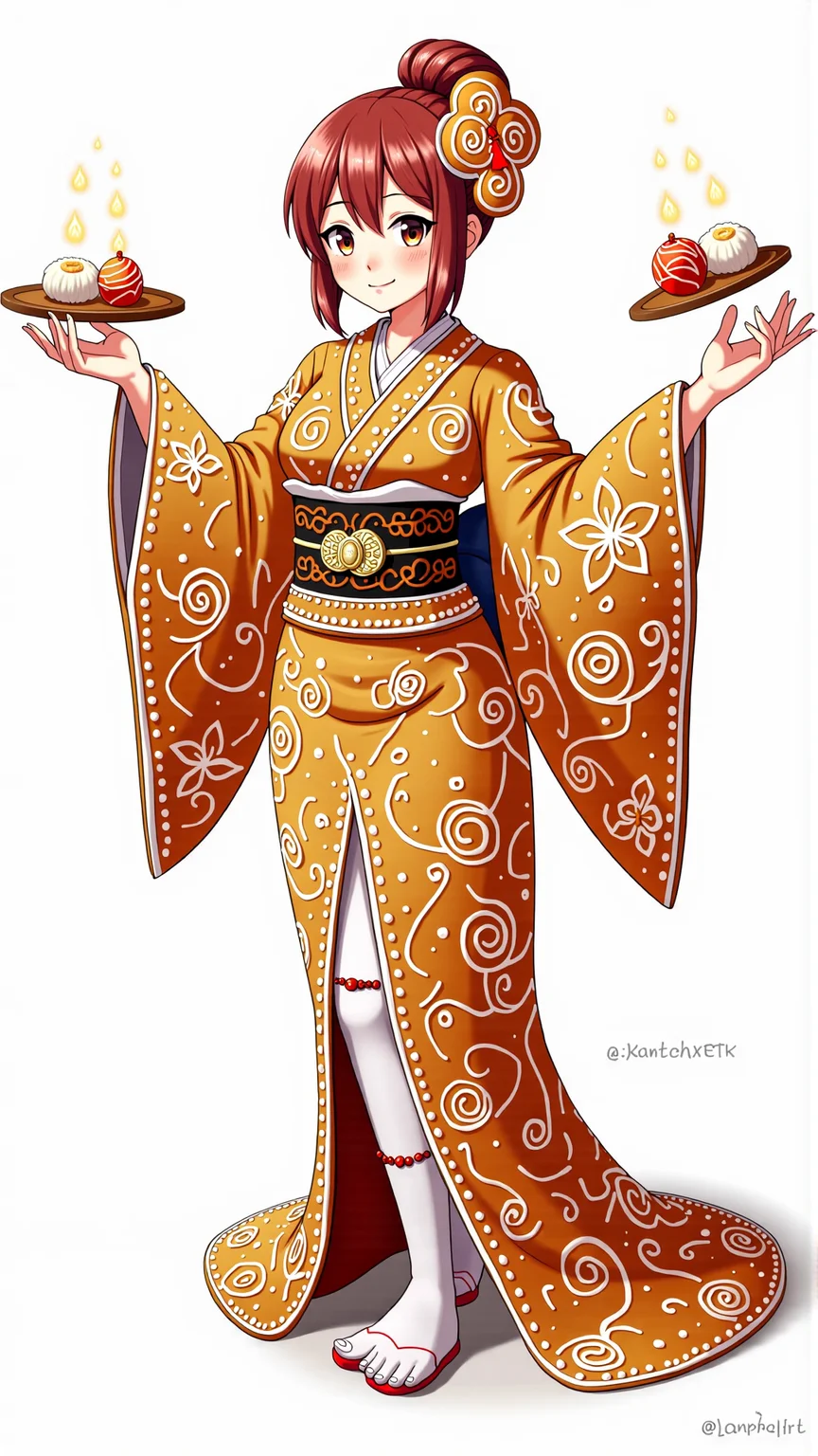 GingerbreadStyle geisha
<lora:GingerbreadStyleFlux:0.9>