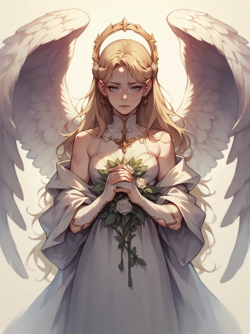 score_9, score_8_up, score_7_up, score_6_up, score_5_up, score_4_up, 1, w1ngs, <lora:w1ngsXLP:0.7> 1girl, angel wings,