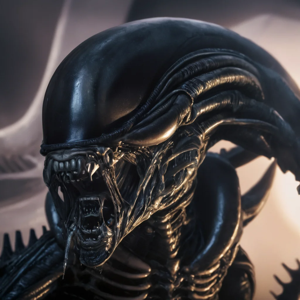 cinematic film still of <lora:Xenomorph:1>
Xenomorph an alien with an open mouth and signature tongue out, shallow depth of field, vignette, highly detailed, high budget, bokeh, cinemascope, moody, epic, gorgeous, film grain, grainy