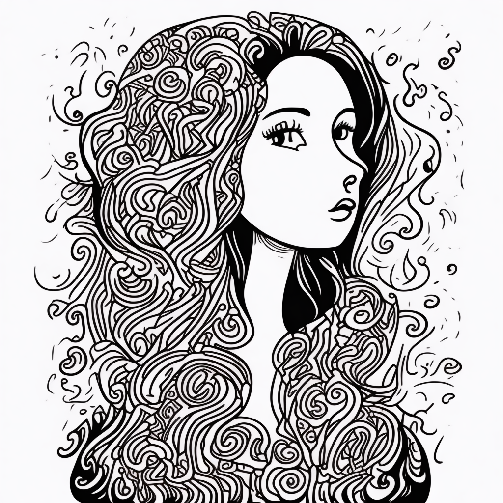 <lyco:Doodle_Sa_May :1.0> woman  by doodle style