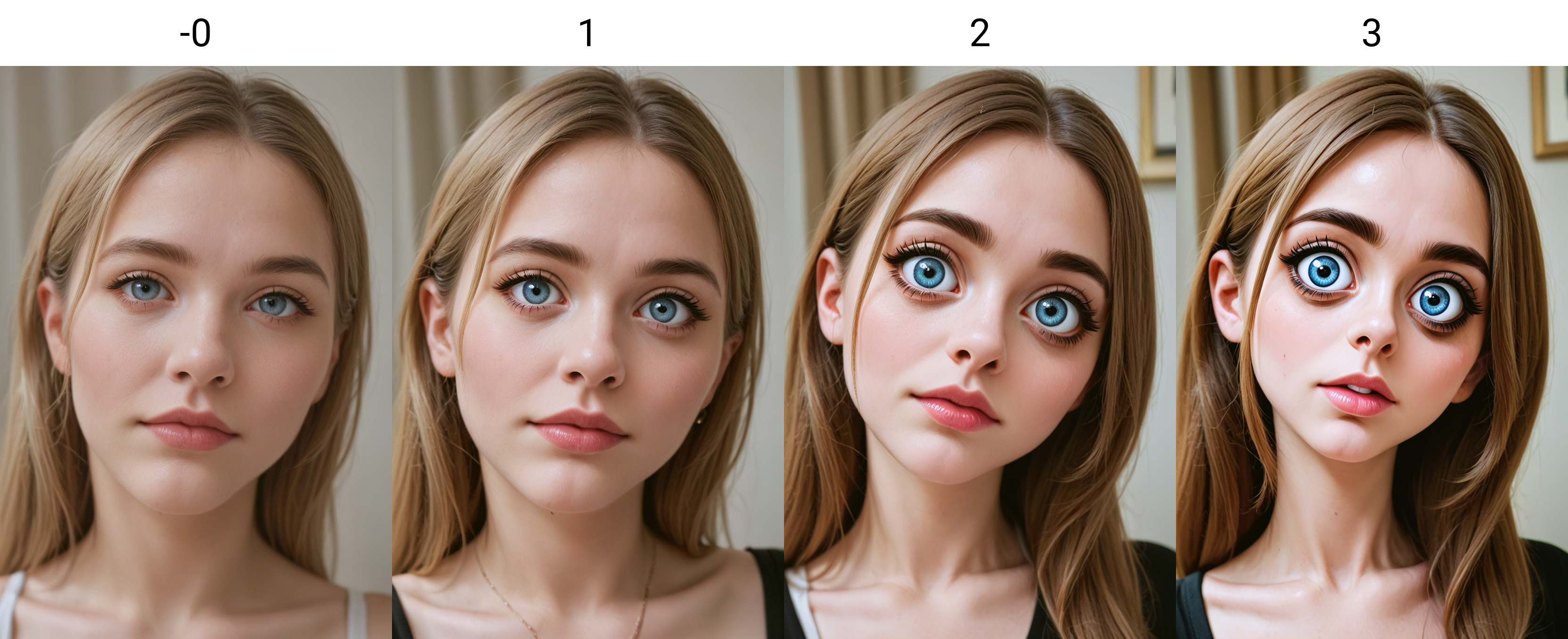 <lora:Eye size Slider - PNY_alpha1.0_rank4_noxattn_last:-0>, woman, portrait, looking at viewer, facing viewer, upper body,