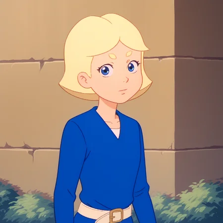 score_8_up, BREAK, JillSmith, 1girl, solo, short hair, blonde hair, blue eyes, blue dress, long sleeves, belt, striped shirt, yellow buckle, cowboy shot, outdoors, <lora:JillSmith_MPM_PXL_Leaf2:1>, looking at viewer, ShibaEyebrow, short eyebrows, <lora:Shiba_eyebrows_PXL_Leaf1:1>
