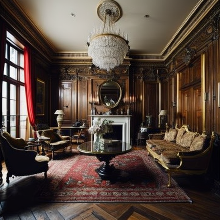 <lyco:antique_style_interior_design_Sa_May:1.0>  antique interior