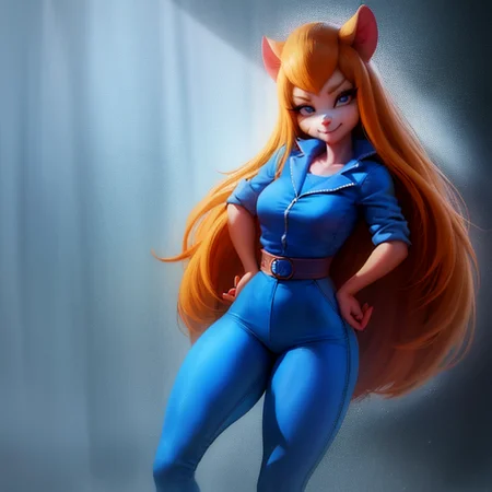<lora:gadget_hackwrench:1>, gadget_hackwrench, gh_clothes, jumpsuit,
<lora:sakimichanStyle_v15:0.85>, sakimichan,
smile,, (high quality:1.45), masterpiece, detailed, highres